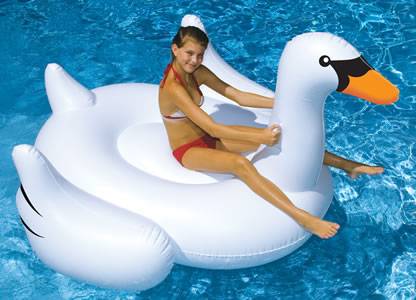 Giant Swan Pool Float