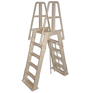 Premium Taupe A-Frame Pool Ladder