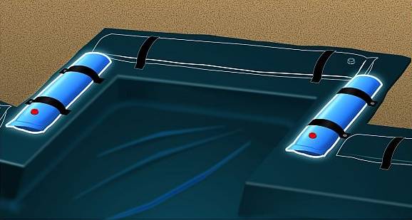 Step Water Tubes 4 Ft (Pair) for In-Ground Winter Covers NW107-2