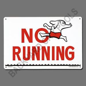 No Running Sign