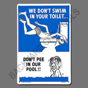 Pee Pool Sign
