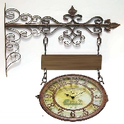 Vintage Rue De Chateau Outdoor Clock