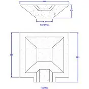 Scupper Fountain Dimensions