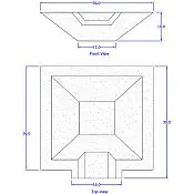 Scupper Fountain Dimensions