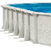 St. Tropez 21 x 43 x 54 inch Resin Oval Pool, Liner and Skimmer