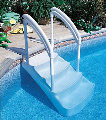 pool steps ladders ground above swimming step entrance royal pools extra stairs ladder aboveground stools dogs deck inground lumio dog