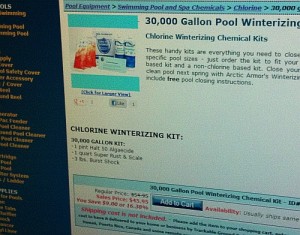 Shopping online for Pool Winterizing Kits