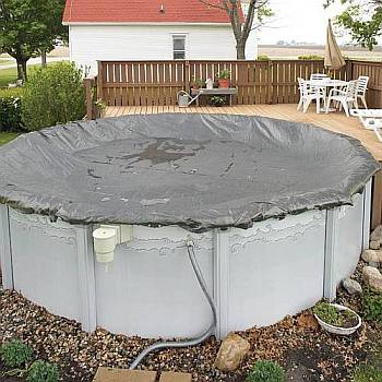 Gorilla Winter Pool Cover / Pool Size 21ft Round / 20yr Silver - WC9804