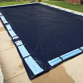 Swimline Winter Cover / Pool Size 25ft x 45ft Rectangle / 10 yr blue