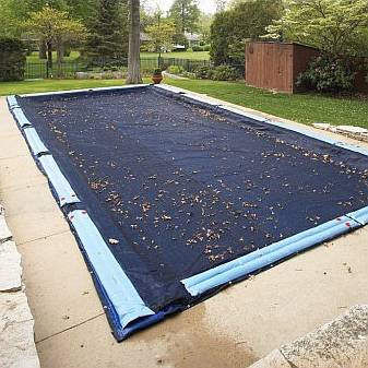 Swimline Winter Cover / Pool Size 22ft x 40ft Rectangle / 10 yr Blue