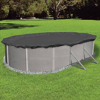 Winter Pool Cover - Arctic Armor 10yr - Above Ground Pool Size 15x30ft Oval