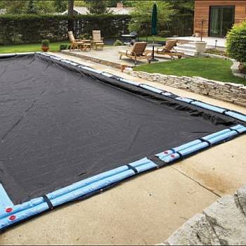 Winter Pool Cover - Arctic Armor 10yr - In-Ground Pool Size 14x28ft Rectangle