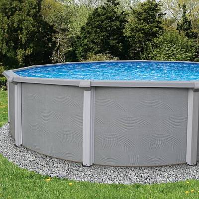 Zanzibar Round Pool Wall, Liner and Skimmer Only 18ft x 54in