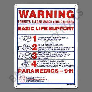 Basic Life Support Sign