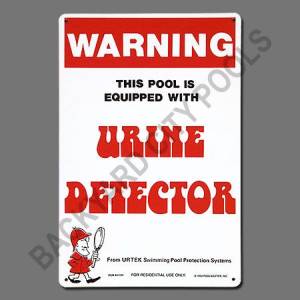 Urine Detector Sign