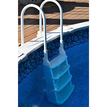 Easy Incline In Pool Deck Ladder