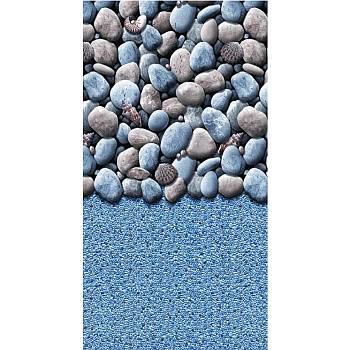 10x15 Ft Oval - Pebbles Overlap 25 Gauge