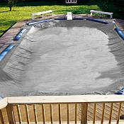 Winter Cover / Pool Size 24ft x 40ft Rectangle / 15yr Silver