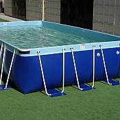 Aqua Blue Splash Pool <BR> 12ft Round x 48in