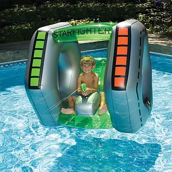 Starfighter Pool Float with Squirt Gun