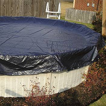 Winter Cover / Pool Size 15ft Round / 8 yr Navy Blue
