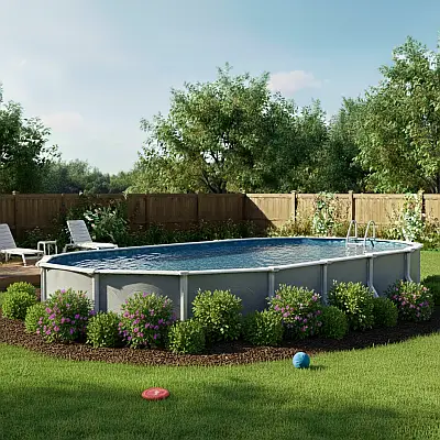Belize Oval Pool 15ft x 30ft x 52in