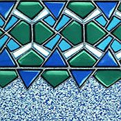 Glazed Tile 25 Gauge Overlap Vinyl Liner