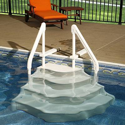 Pool Ladders For Above And In Ground Pools, Above Ground Pool Steps With Lights