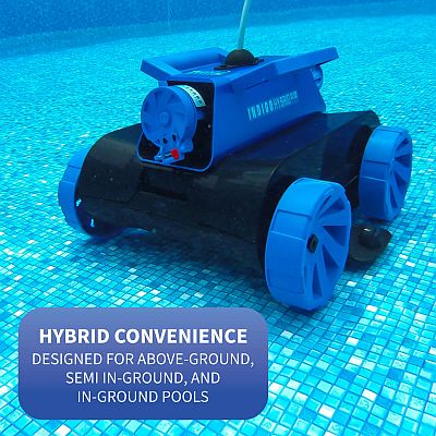 Indigo Hybrid X-5 Vacuums the Pool