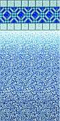 Blue Diamond - Beaded Vinyl Liner 48 Inch