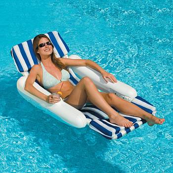 Sunchaser Padded Floating Pool Lounger