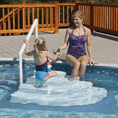 Wedding Cake Steps for Above Ground Pool with Liner Pad