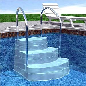 Oasis In Ground Pool Steps