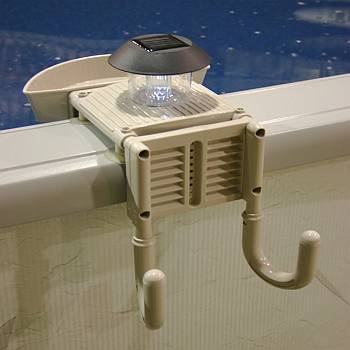 Pool Organizer with Solar Light