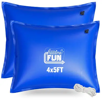 Air Pillows help winter cover reduce ice damage when water freezes