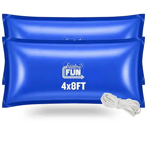 Heavy Duty 4x8ft Air Pillow under winter pool covers protect liner from Freeze Damage