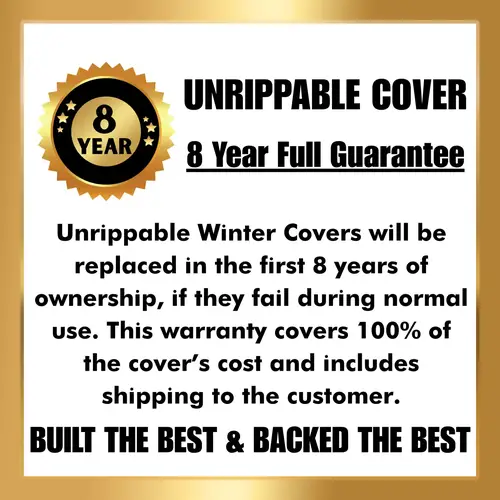 Unrippable Above Ground Winter Pool Cover 8-Year Full Warranty Non-Prorated