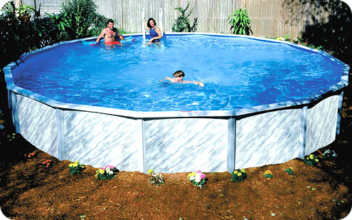 Delair Waterford Round Above Ground Pool - 27ft x 52in Tall - 07932700
