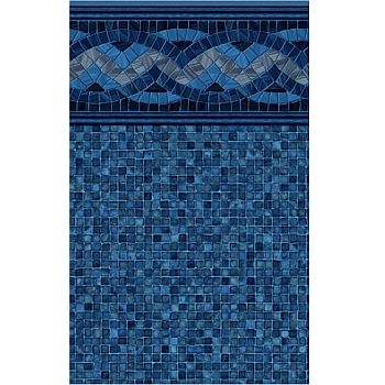 Vinyl Pool Liner - 12x25 Foot Oval Pool - Carnegie - Beaded