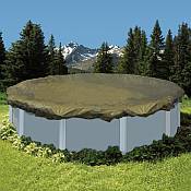 Winter Cover / Pool Size 33ft Round / 20 yr Tan