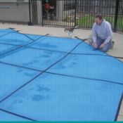 PoolTux King Light Weight Solid Safety Cover 16 x 34