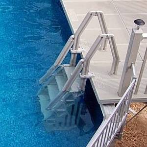 Deluxe In Pool 24 inch Resin Step Ladder